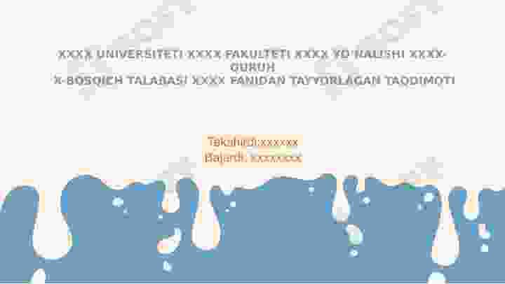 Sut va Sut mahsulotlari