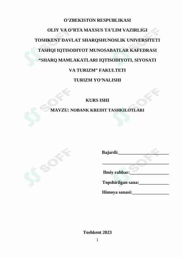 NOBANK KREDIT TASHKILOTLARI.