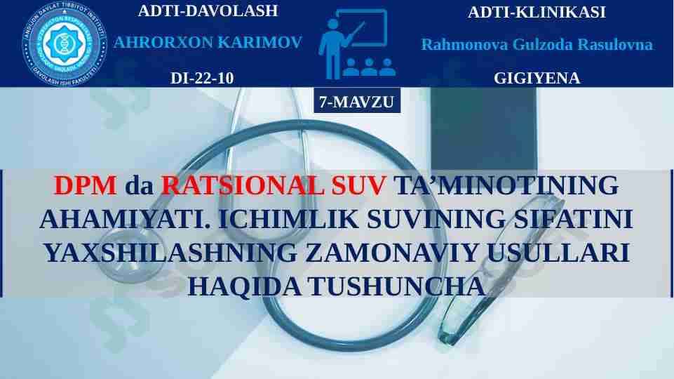DPM da RATSIONAL SUV TA’MINOTI- GIGIYENA-suv
