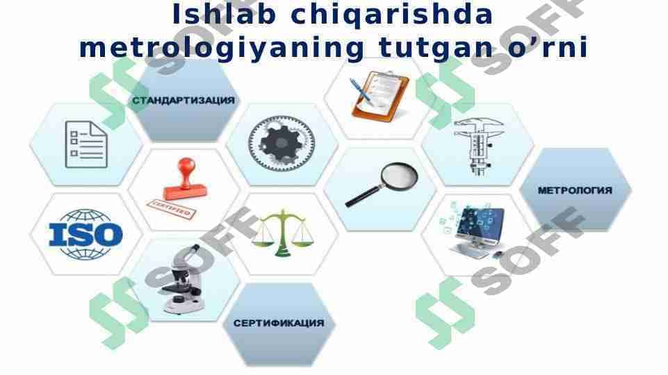 Ishlab chiqarishda metrologiyaning tutgan o’rni