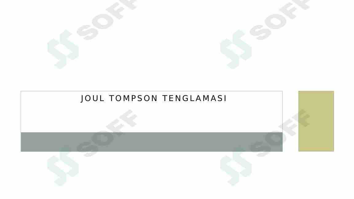 joul tompson effekti