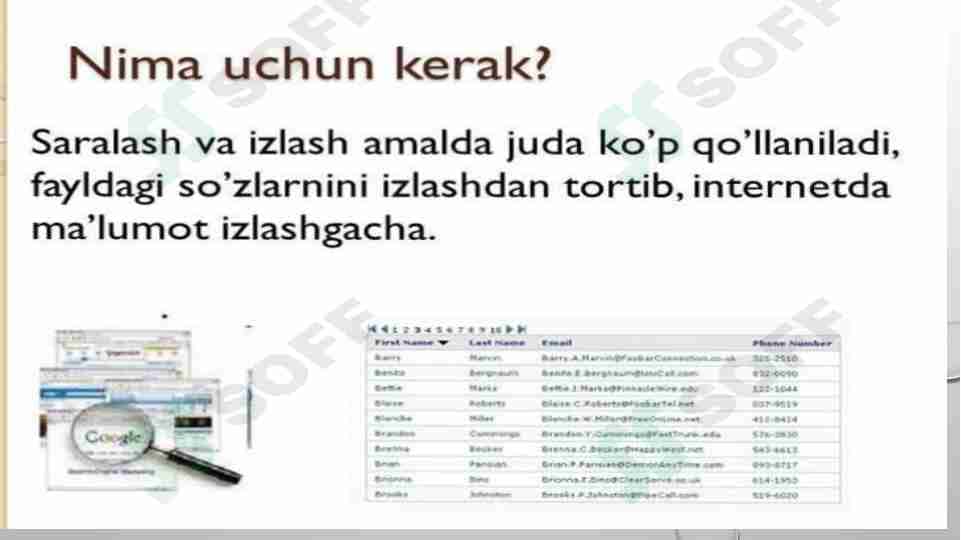 Saralash algoritmlari