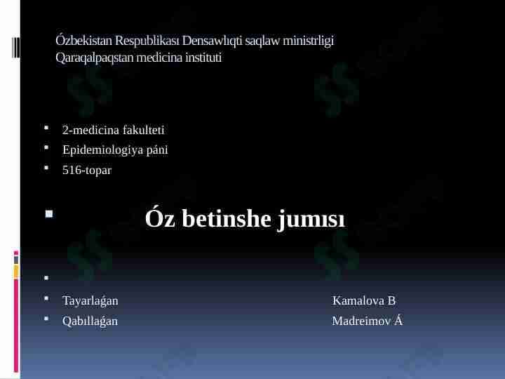 Endemik markazlar haqida