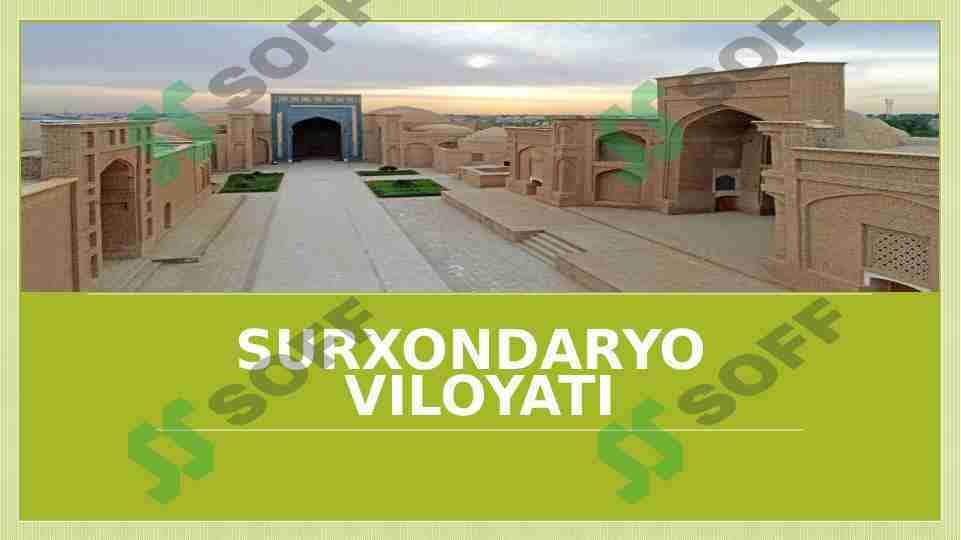 SURXONDARYO VILOYATI