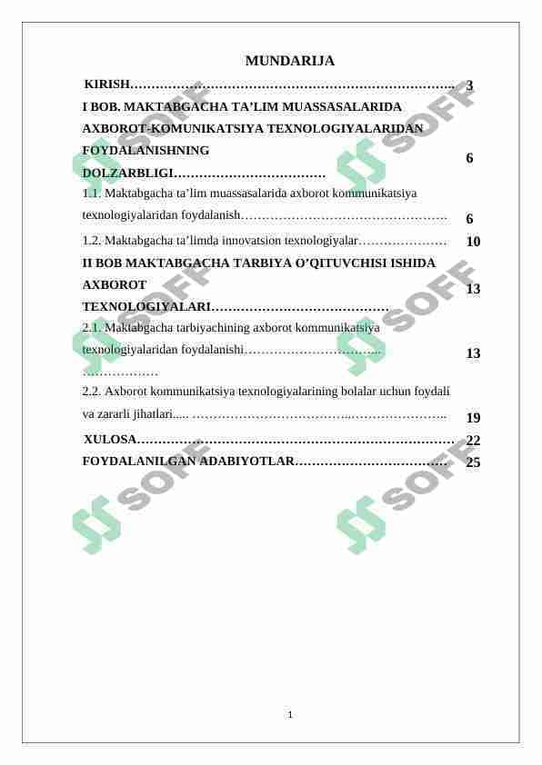 Maktabgacha yoshdagi bolalarga ta’lim-tarbiya berishda axborot texnologiyalarining o’rni