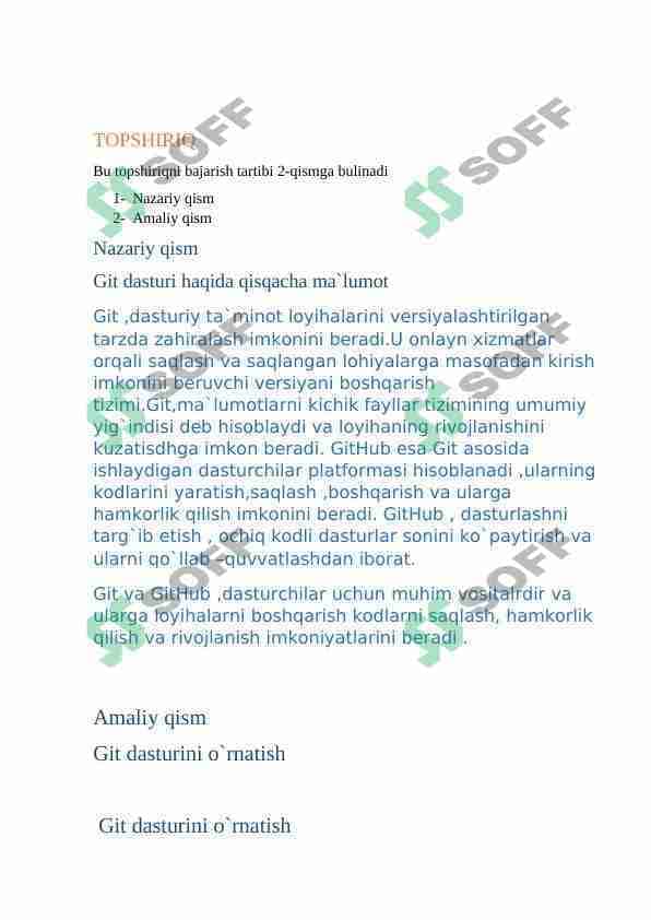 Gitda akkunt ochish va repozitoriya qilish
