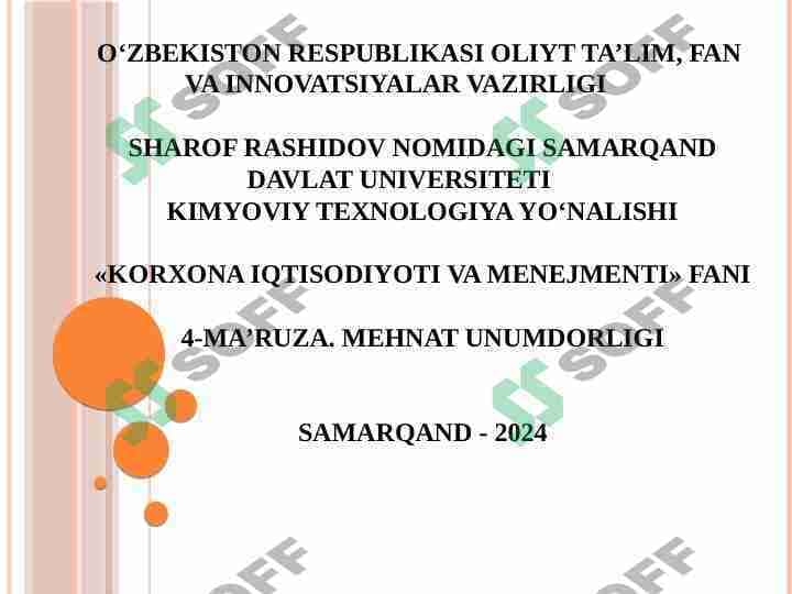 MEHNAT UNUMDORLIGI