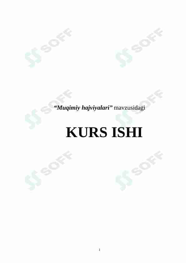 Muqimiy hajviyalari
