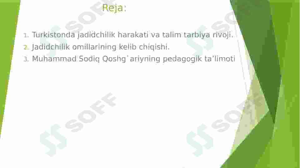 Turkistonda ta’lim-tarbiya rivoji. Jadidchi olimlarning pedagogik g’oyalari