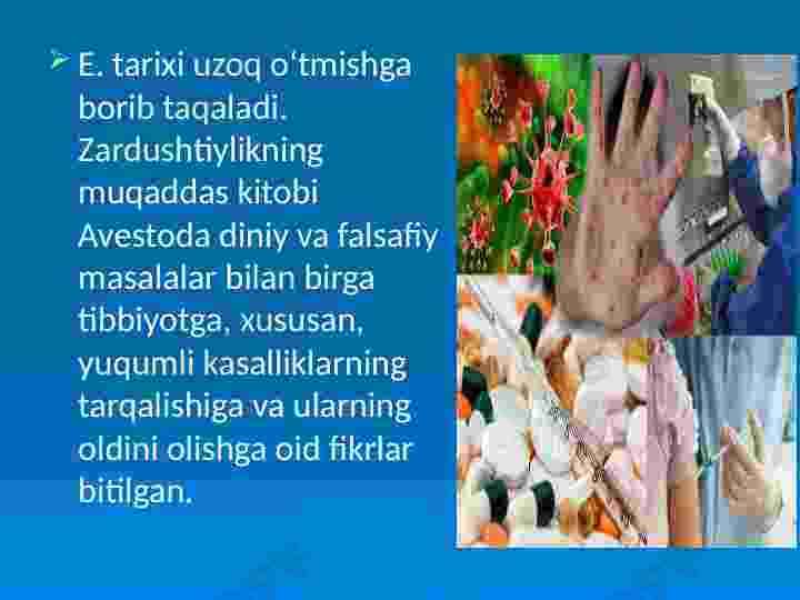 Yuqumli kasalliklar va ularga qarshi kurash