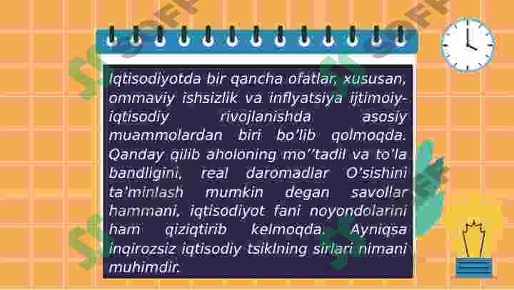 Hozrgi zamon iqtisodiy qarashlari evolutsiyasi