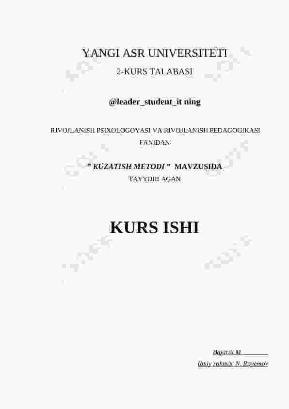 KUZATISH METODI