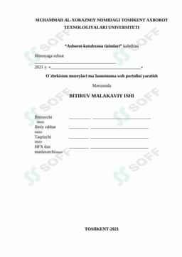 O`zbekiston muzeylari ma`lumotnoma web portalini yaratish