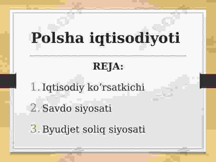 Polsha iqtisodiyoti
