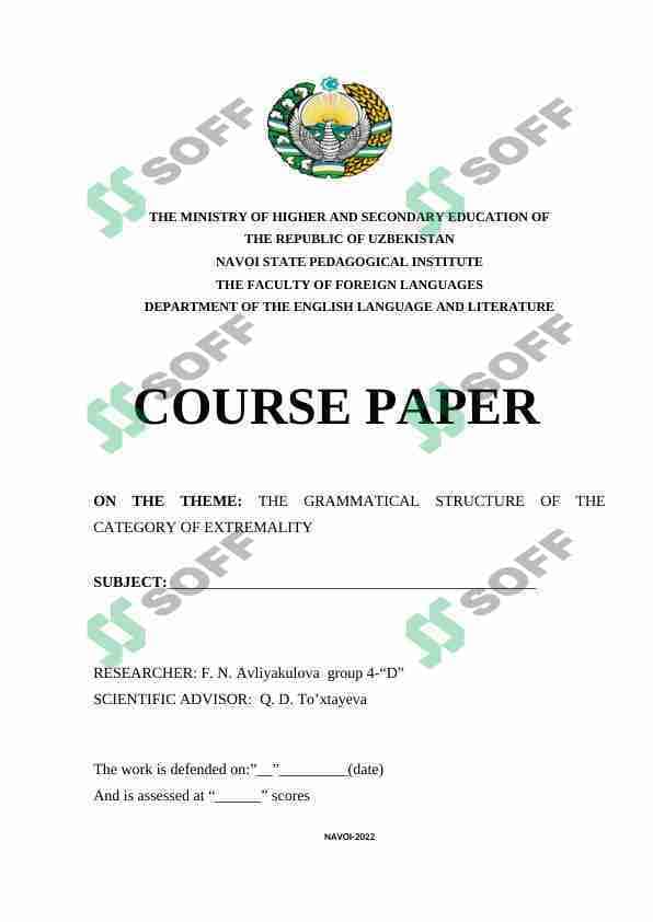 Course paper