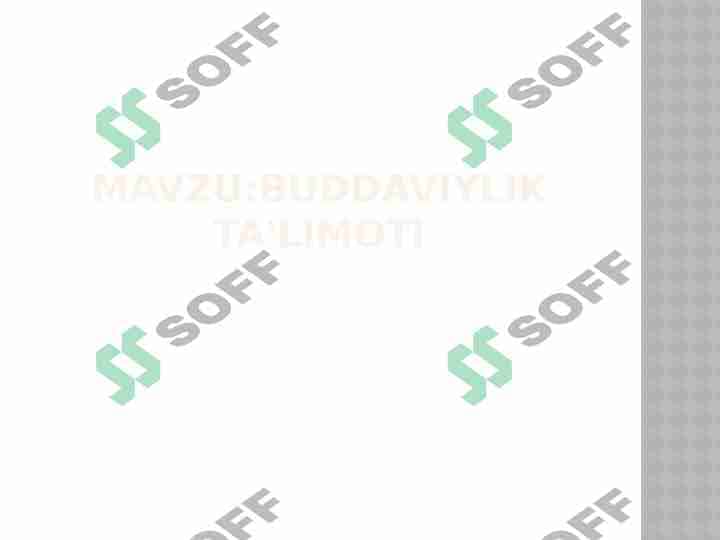 Buddaviylik taʼlimoti