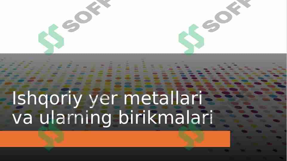 Ishqoriy yer metallari va ularning birikmalari
