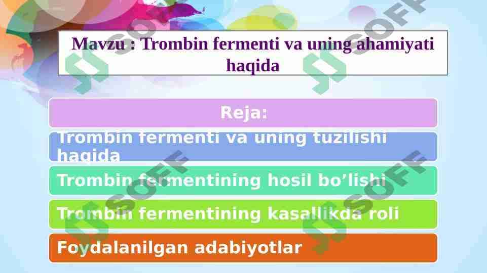 trombin fermenti