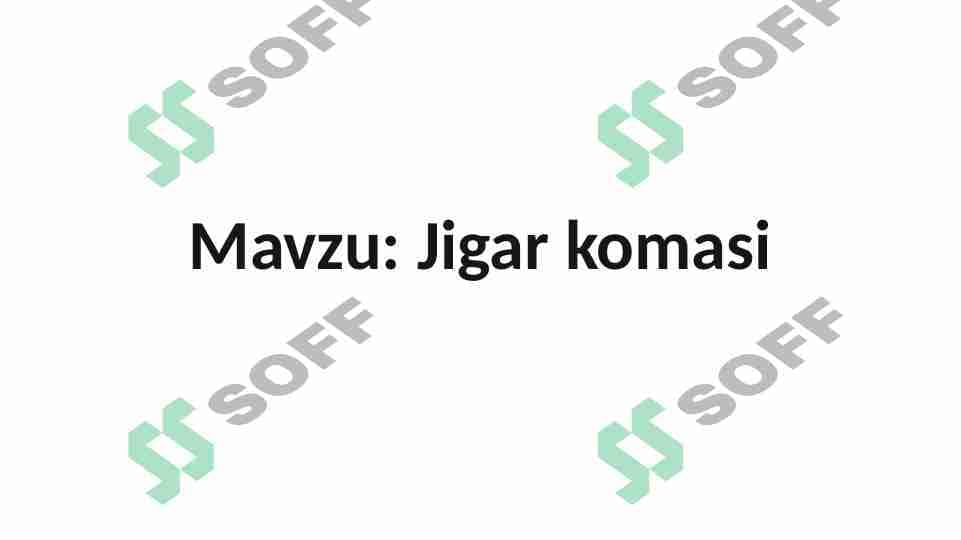 Jigar komasi