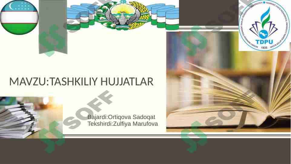 Tashkiliy hujjatlar