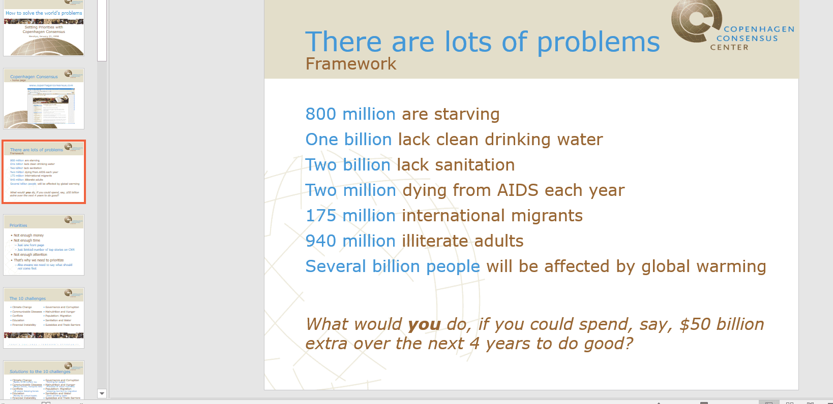 world’s problems How to solve the world’s problems