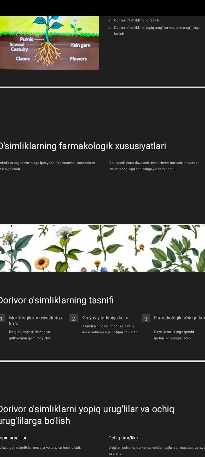 Dorivor o‘simliklar