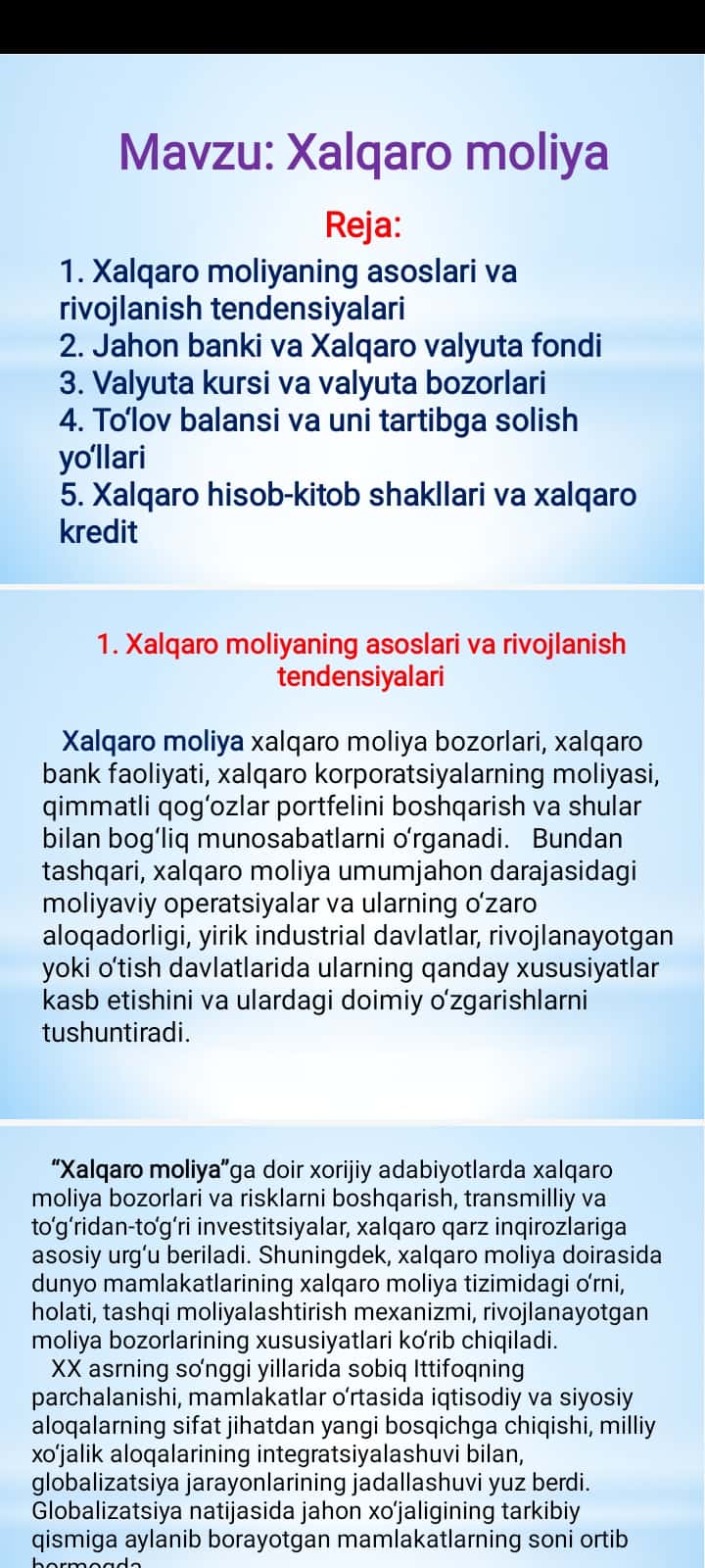 Xalqaro moliya