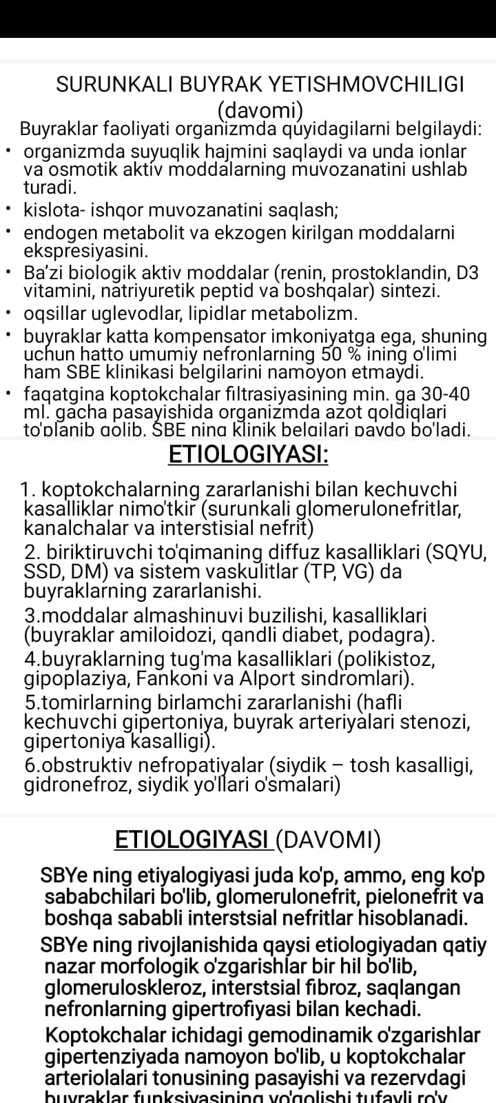 SURUNKALI BUYRAK YETISHMOVCHILIGI