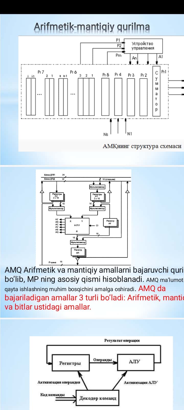 Arifmetik-mantiqiy qurilma