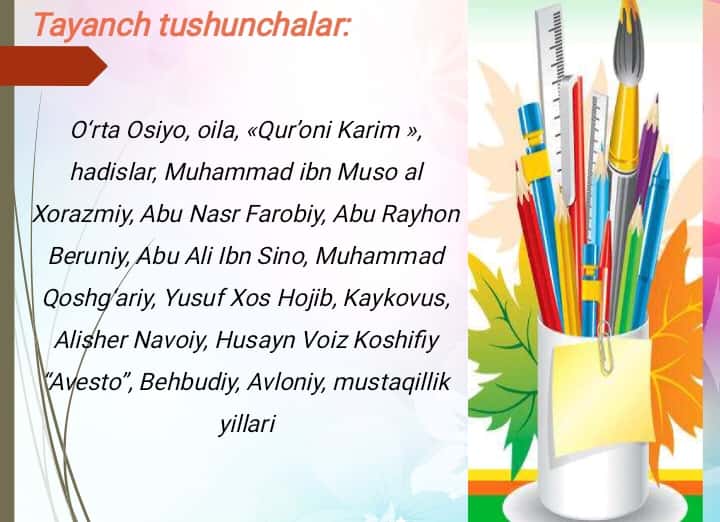 Sharq mutafakkirlarining tarbiya haqidagi fikrlari