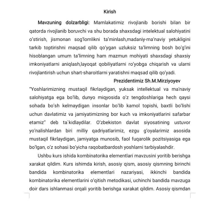 Trigonometrik tenglamalarni oʻqitish metodikasi