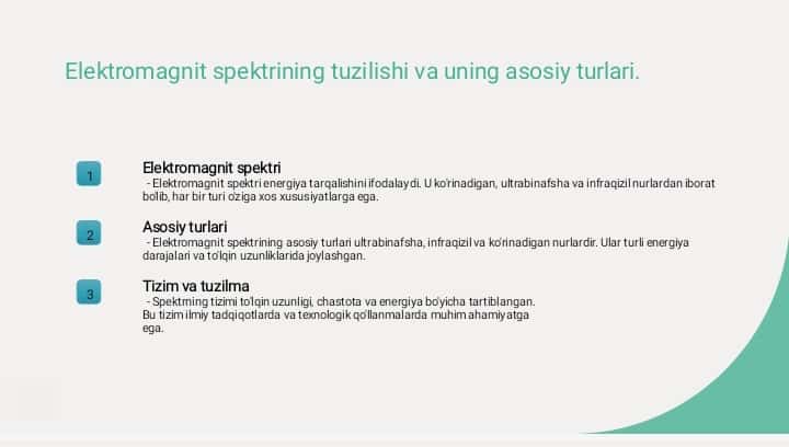 Ultrabinafsha, Infraqizil nurlar, spektroskopiya, koʻrinish nurlari