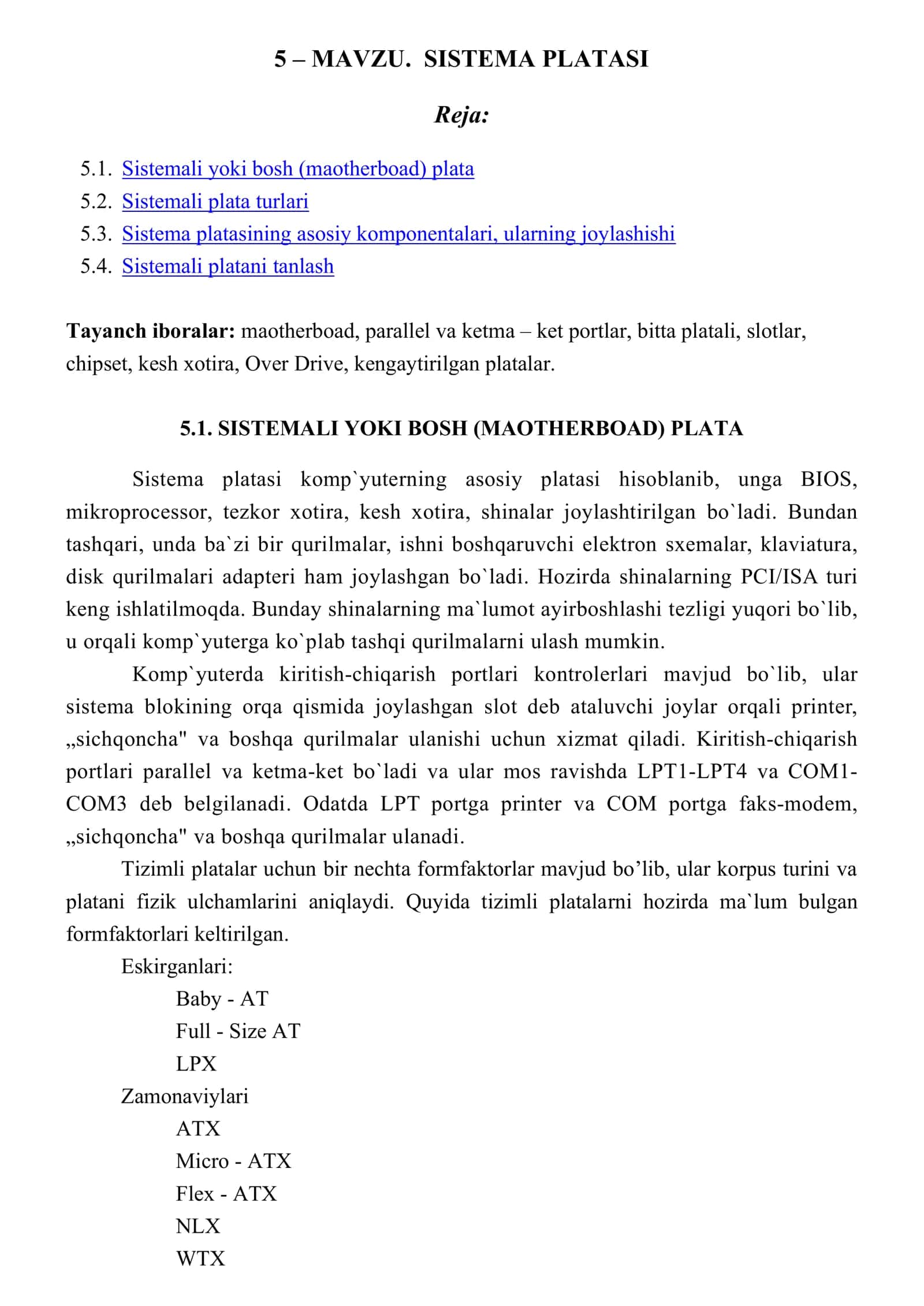 SISTEMA PLATASI