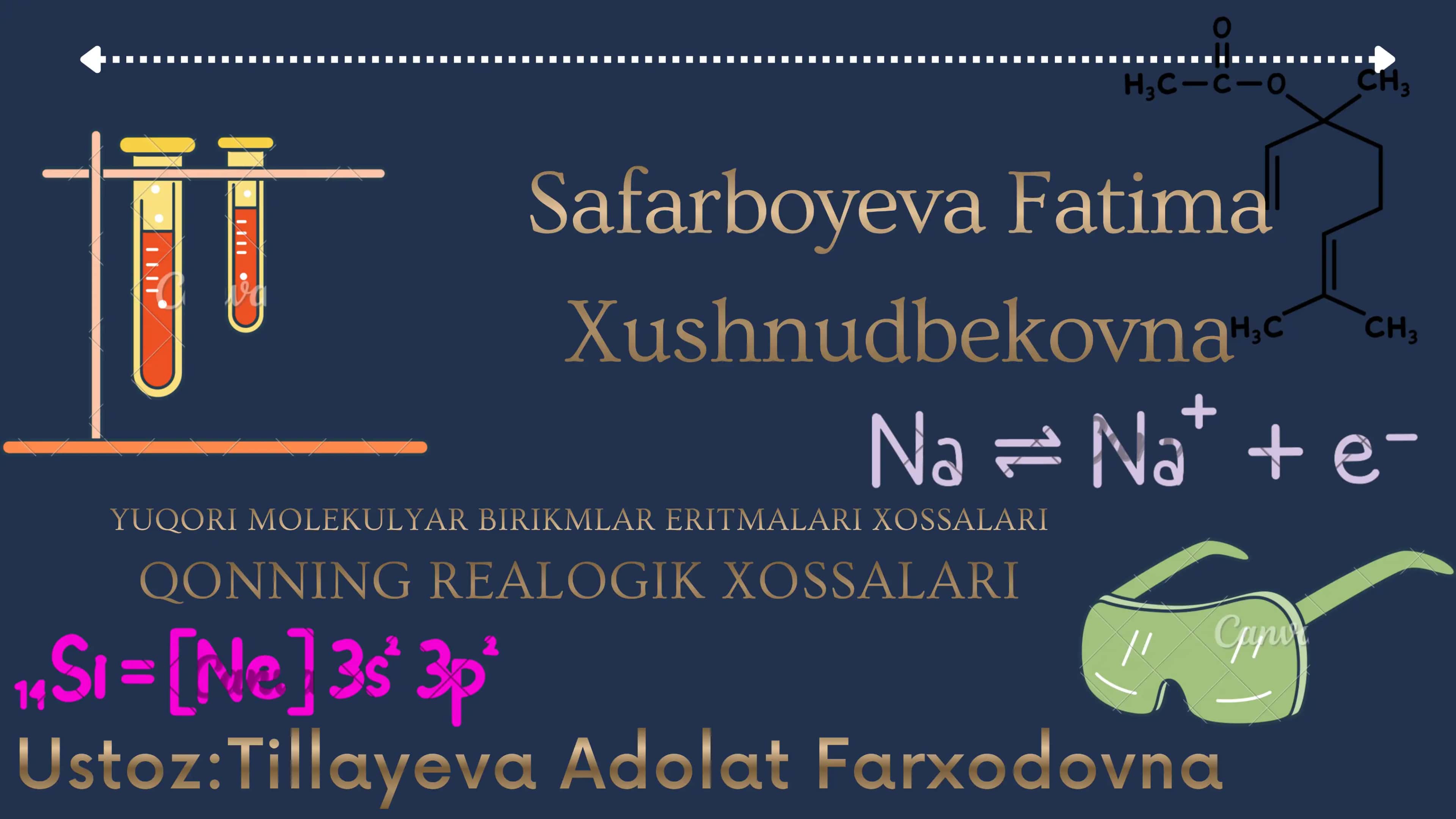 Tibbiy Kimyo mustaqil ish
