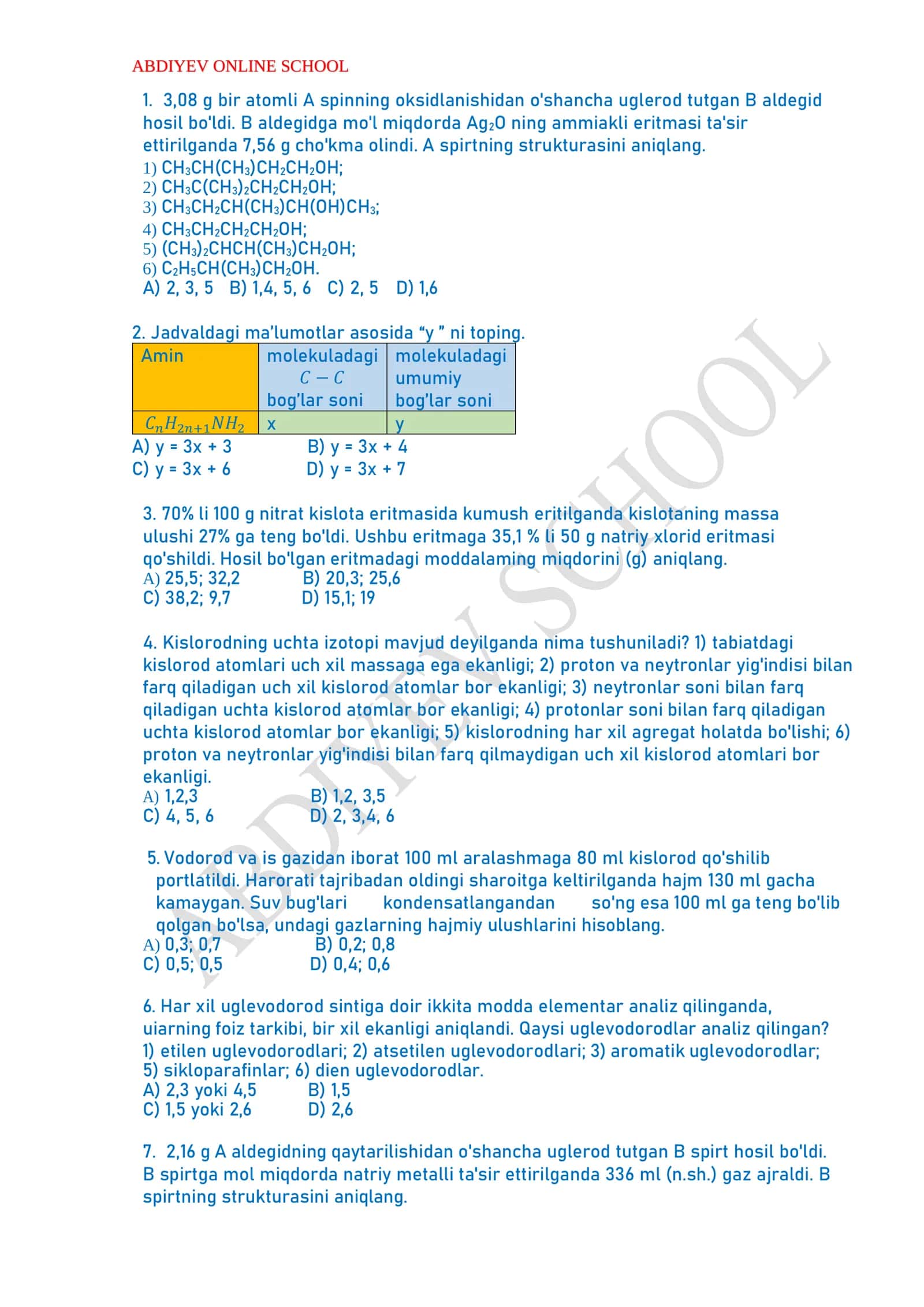 ABDIYEV ONLINE SCHOOL
