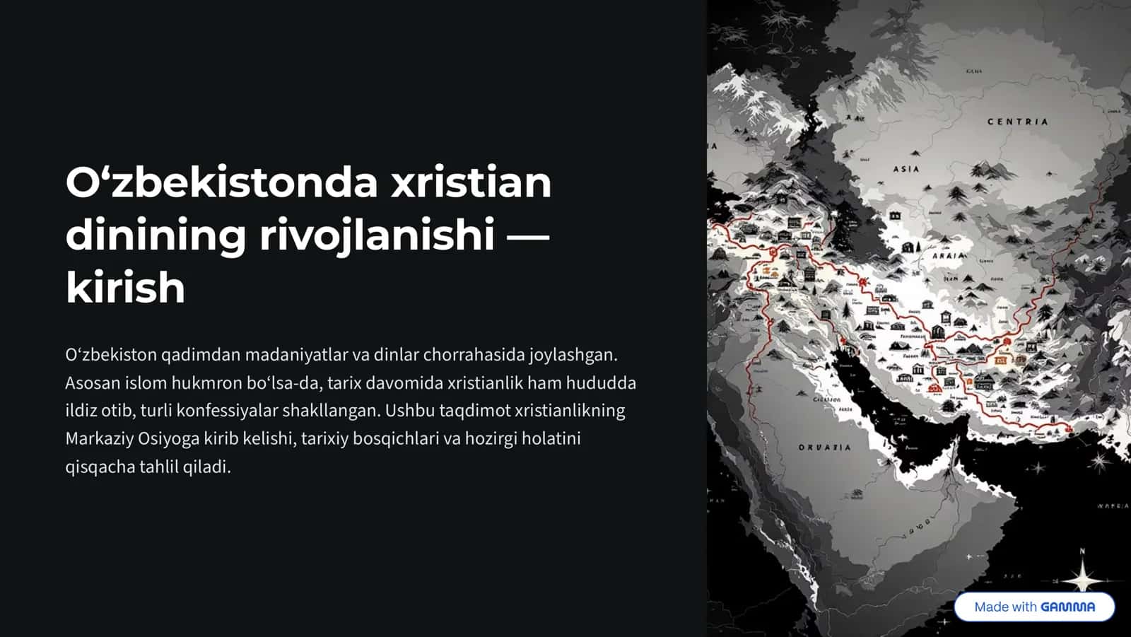 Xristianlikning Markaziy Osiyoga kirishi