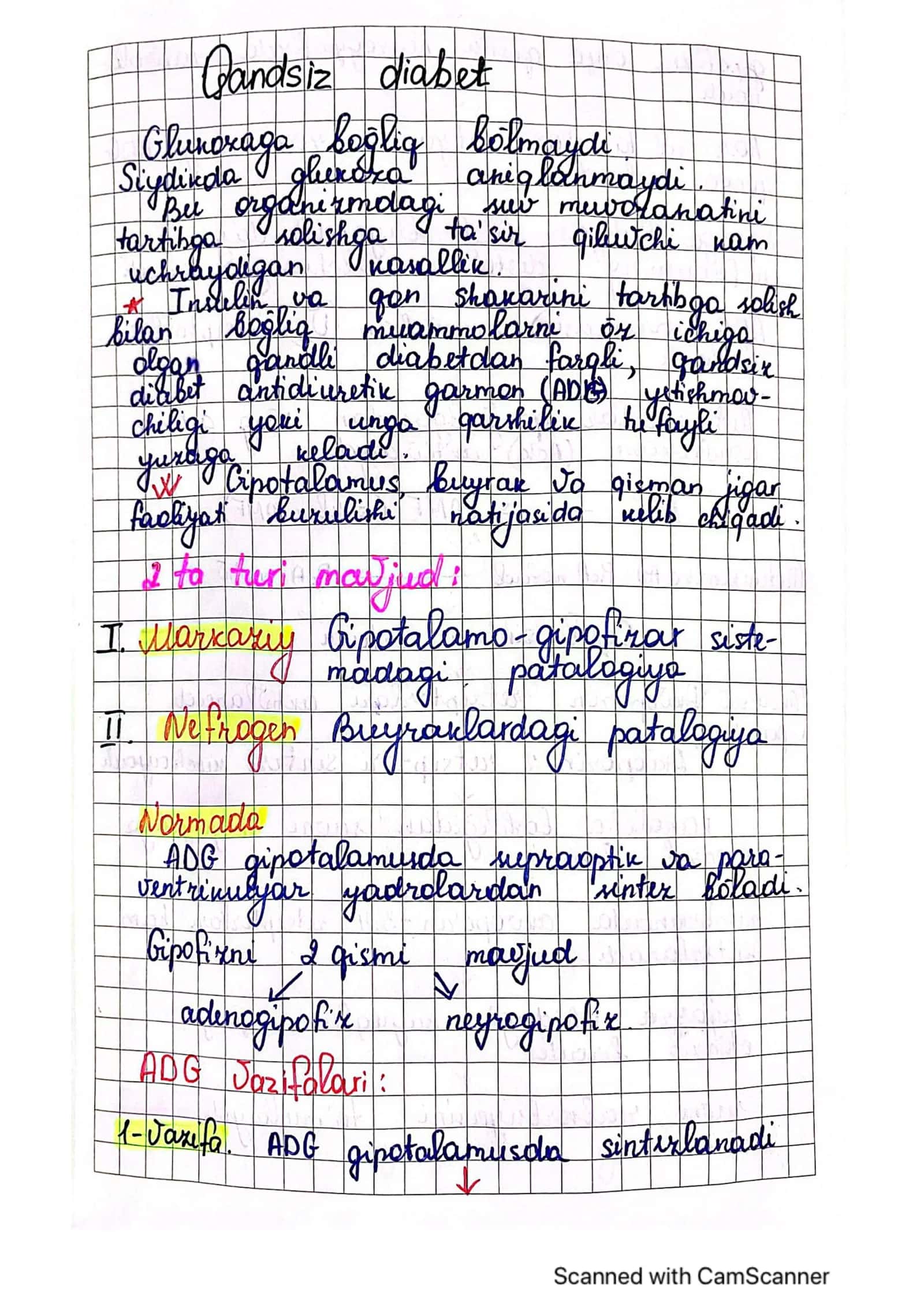 Qandsiz diabet