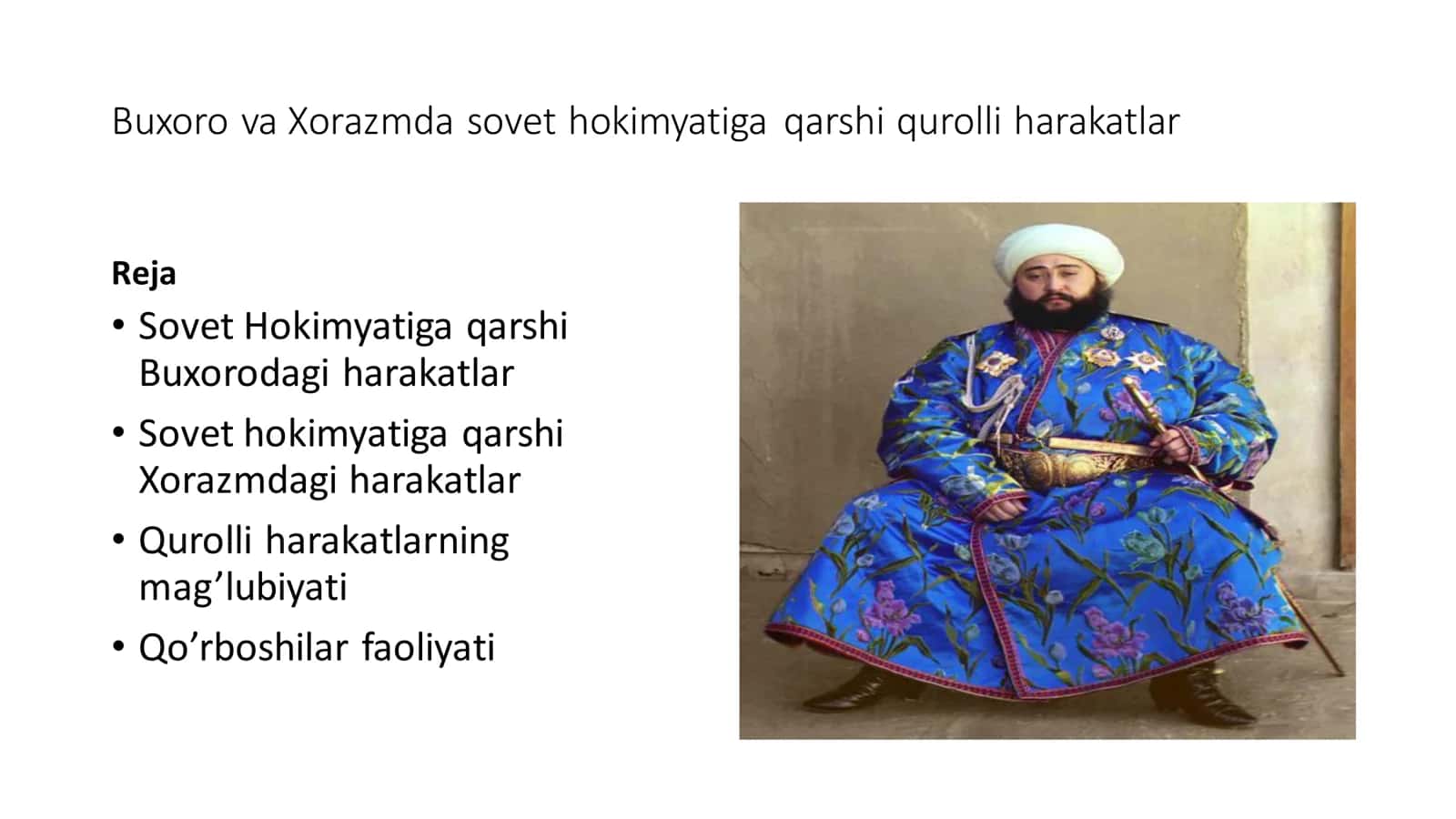 Buxoro va Xorazmda sovet hokimyatiga qarshi qurolli harakatlar