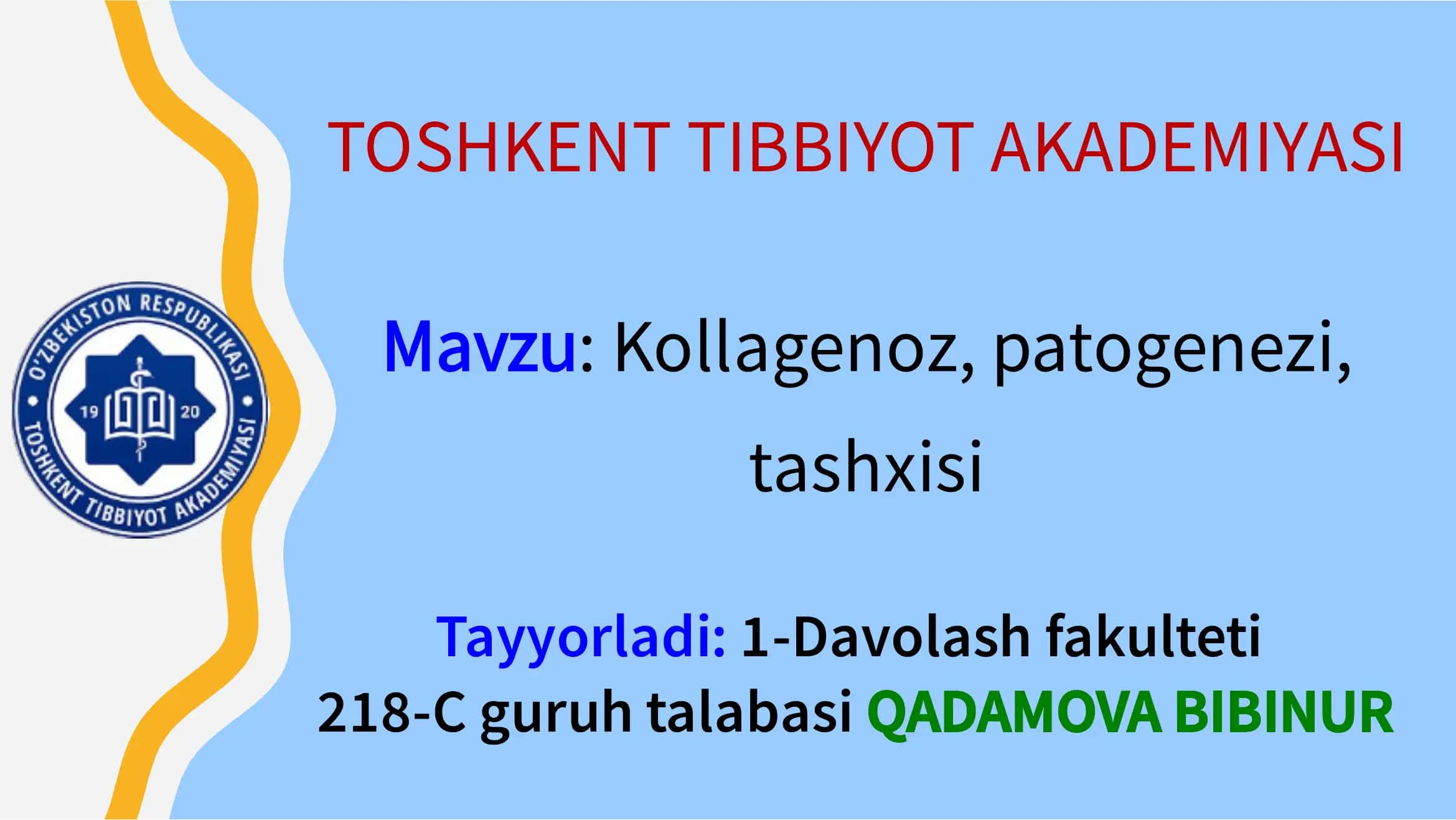 Kollagenoz, patogenezi, tashxisi