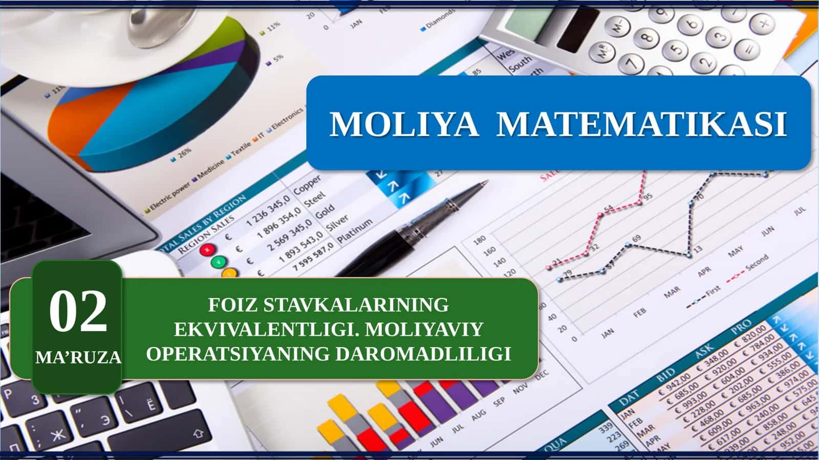 MOLIYA MATEMATIKASI: FOIZ STAVKALARINING EKVIVALENTLIGI. MOLIYAVIY OPERATSIYANING DAROMADLILIGI