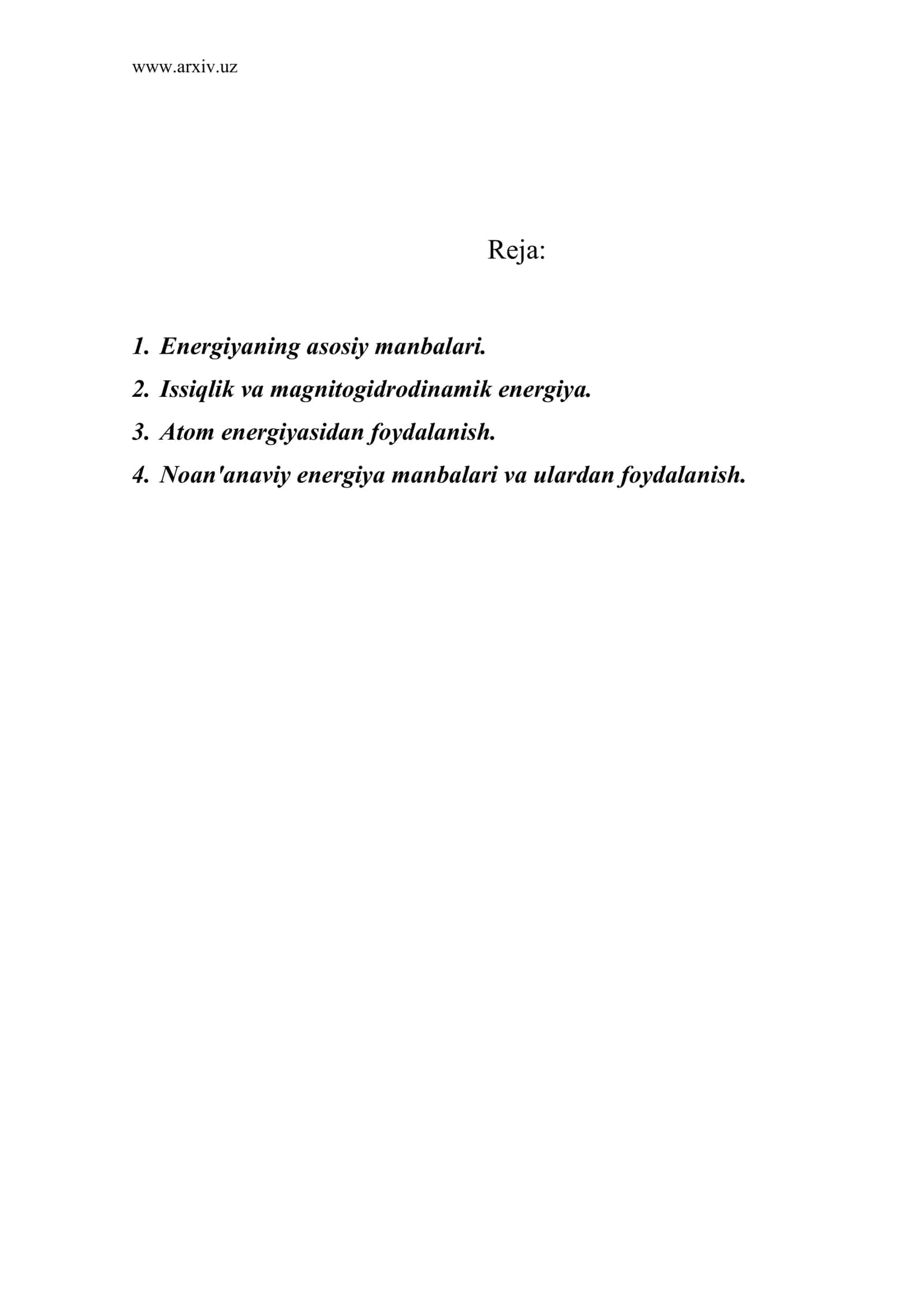 Gidroenergetika