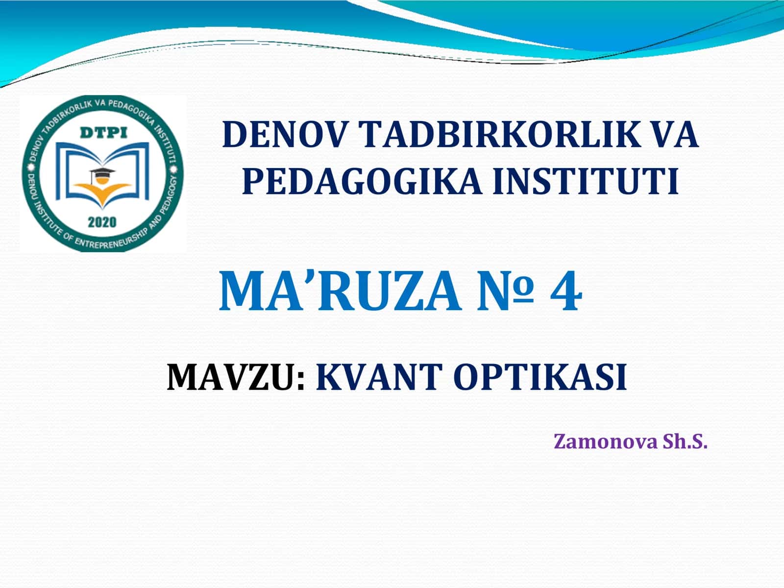 KVANT OPTIKASI