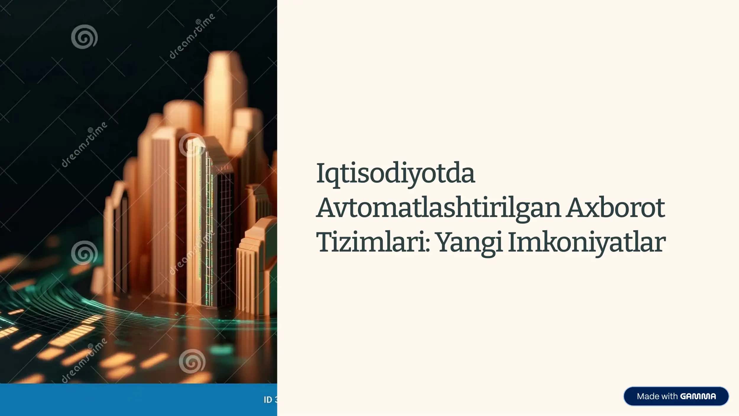 Iqtisodiyotda avtomatlashtirilgan axborot tizimlari: Yangi imkoniyatlar.