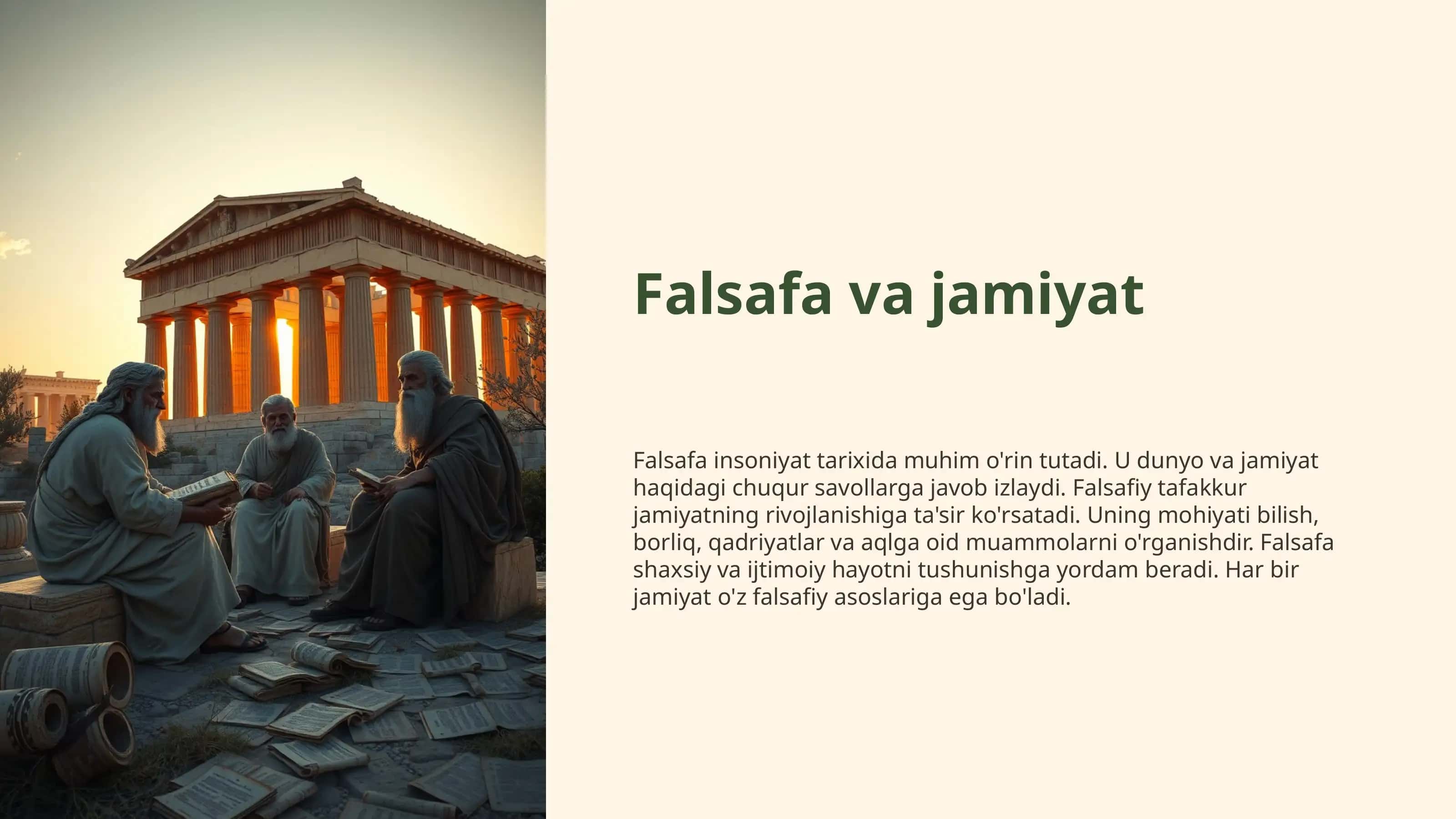 Falsafa va jamiyat
