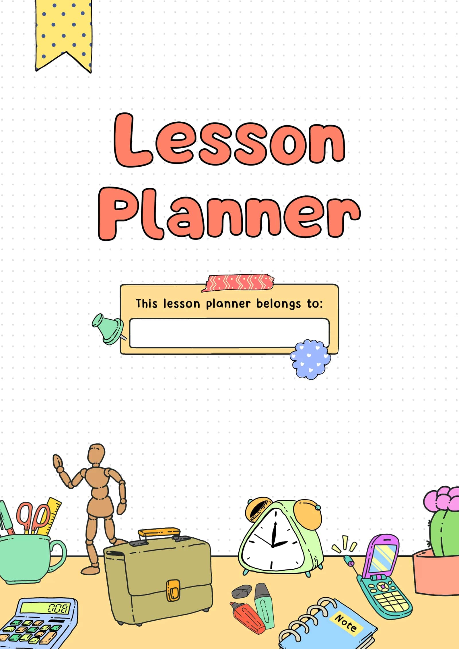 English teacher lesson planner