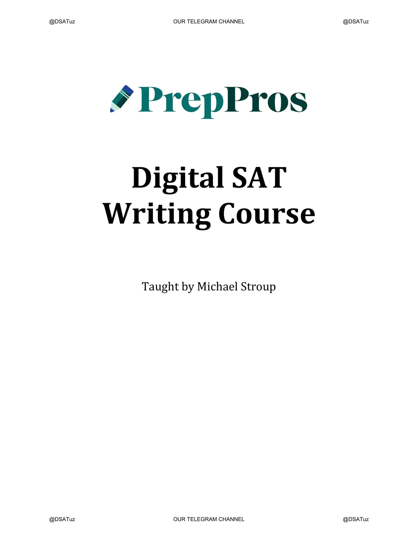 Digital SAT Writing Course