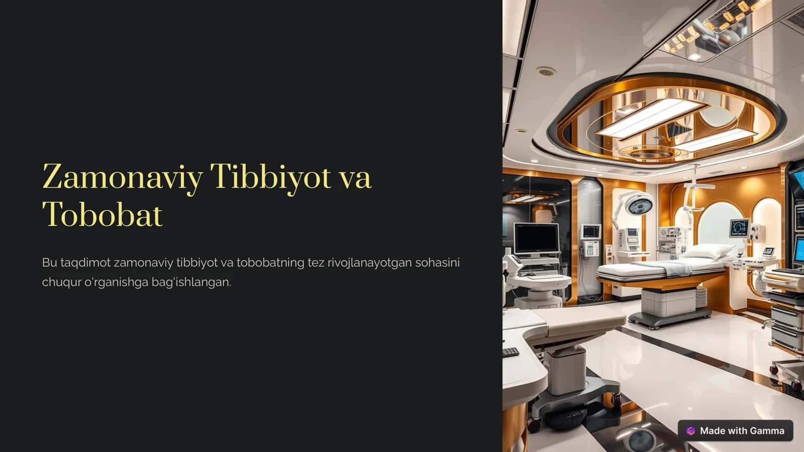 Zamonaviy Tibbiyot va Tobobat