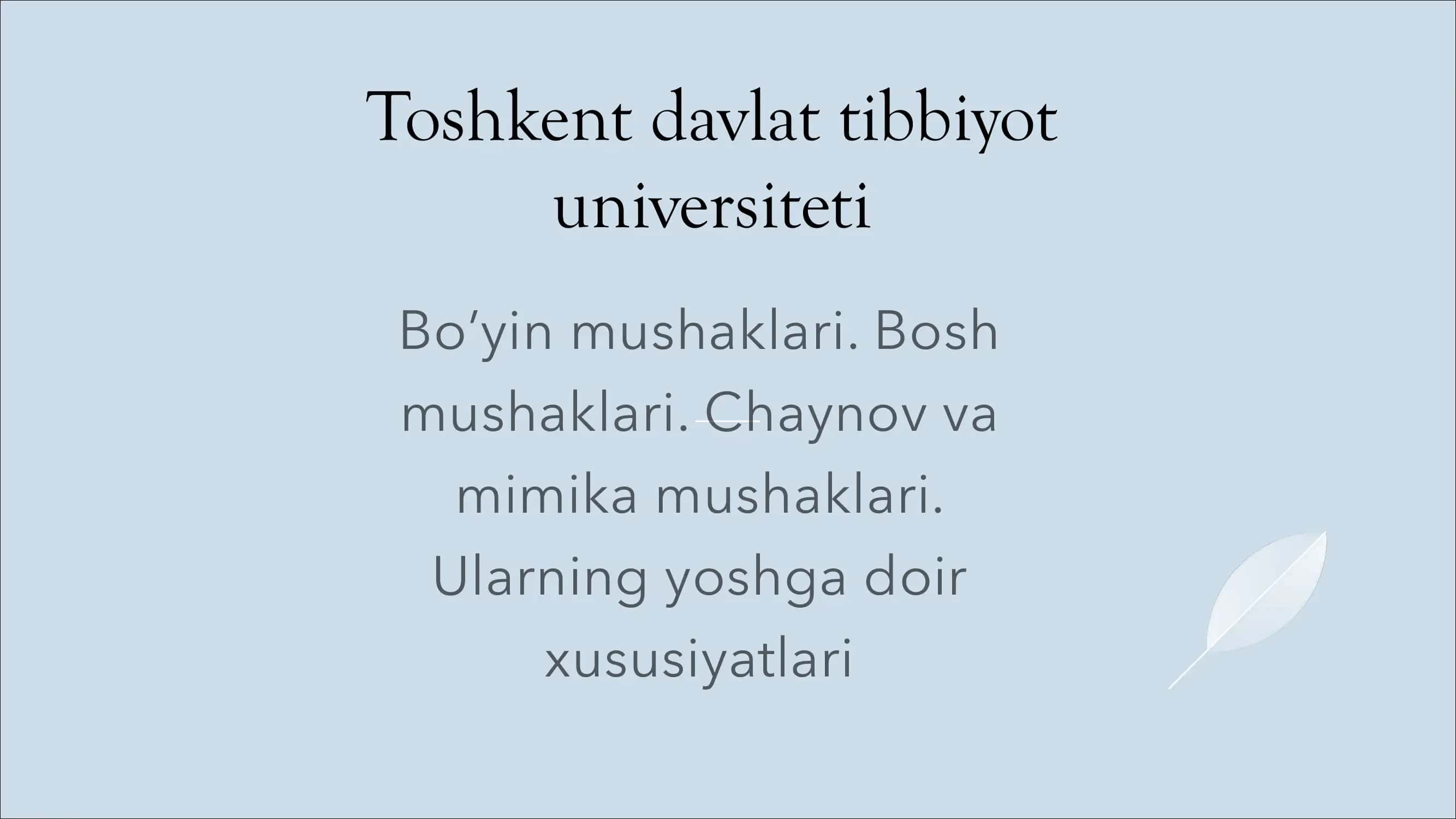bo'yin mushaklari. Bosh mushaklari. chaynov va mimika mushaklari. Ularning yoshga doir xususiyatlari