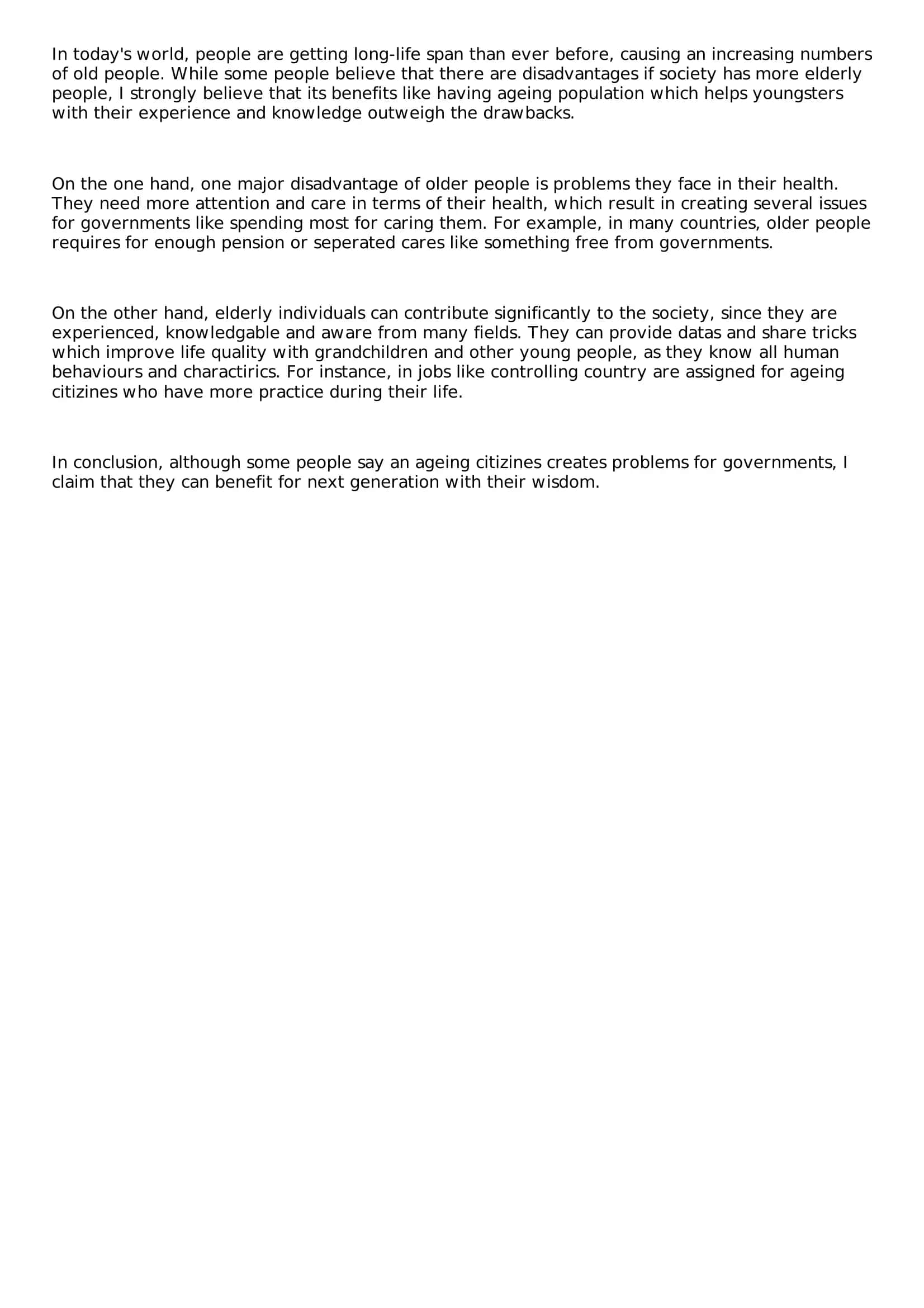 IELTS writing task 2 essay