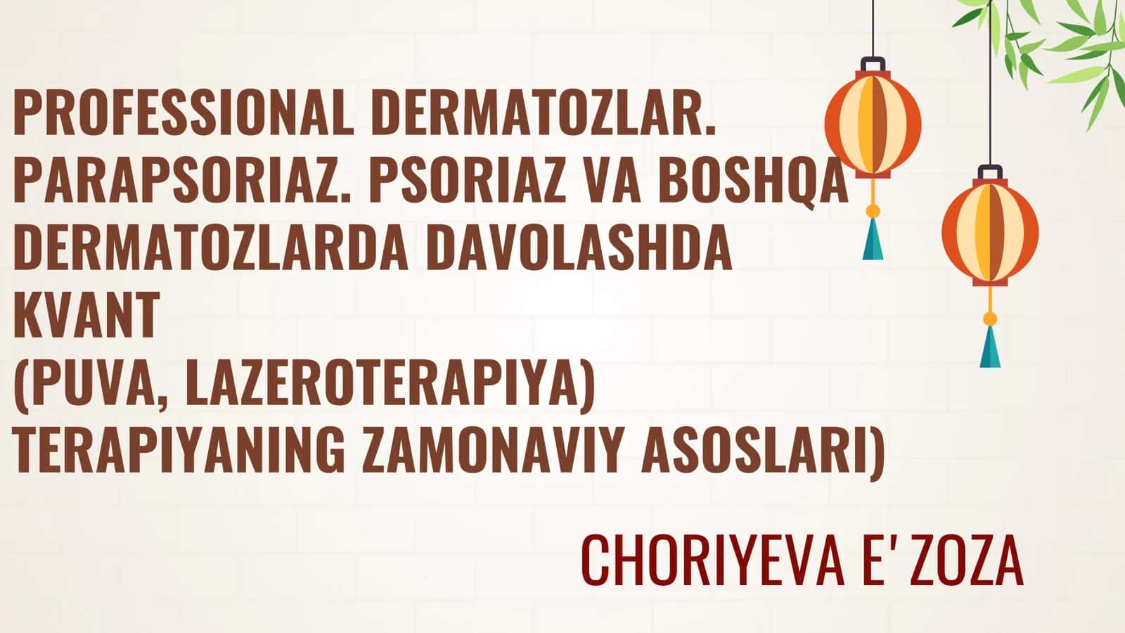 Professional Dermatozlar